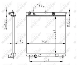NRF Chłodnica, układ chłodzenia silnika 50429A - Chłodnice - miniaturka - grafika 1