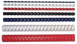 Argo Grzbiet 8mm (100 szt) czerwony - Grzbiety do bindownic - miniaturka - grafika 1