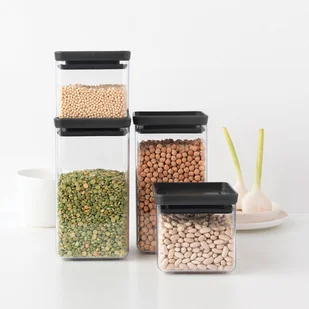 Brabantia Pojemnik kwadratowy kuchenny 0,7 L BRA0263 - Pojemniki kuchenne - miniaturka - grafika 3