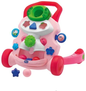 Chicco Grający Pchacz różowy 2w1 652612 - Pchacze - miniaturka - grafika 2