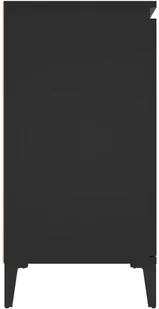 vidaXL Szafka czarna 104x35x70 cm płyta wiórowa 806113 - Komody - miniaturka - grafika 7