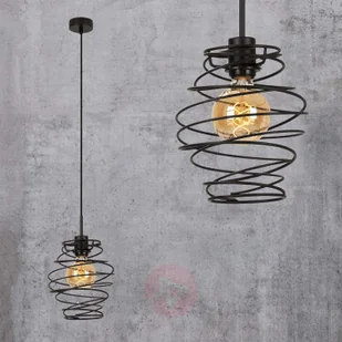 Briloner Lampa wisząca Black Steel 4870, 1-punktowa - Lampy sufitowe - miniaturka - grafika 5