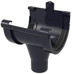 Scala Plastics Lej spustowy centralny G80 Grafitowy - Rynny i akcesoria - miniaturka - grafika 1
