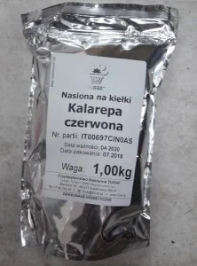 Toraf Nasiona na kiełki KALAREPA CZERWONA 1kg Nas000375 - Nasiona na kiełki - miniaturka - grafika 1
