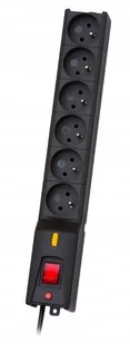 Lestar Listwa zasilająca LX 610 5m czarna - Listwy zasilające - miniaturka - grafika 1