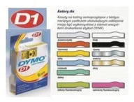 Etykiety do drukarek - Dymo Taśma D1- 19mm x 7m czarny/biały (S0720830) - miniaturka - grafika 1