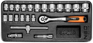 NEO-TOOLS Tools Tools 84-239 3/8"" 22 szt 84-239 - Zestawy narzędziowe - miniaturka - grafika 2