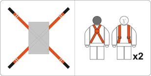 VOREL PASY DO PRZENOSZENIA MEBLI 5 X 280 CM 74721 - Pasy transportowe - miniaturka - grafika 7