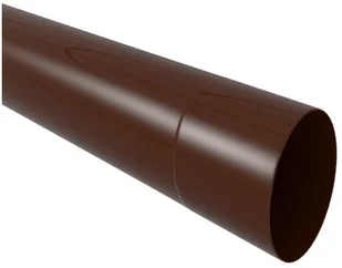 Scala Plastics Rura spustowa FI 80 Brązowa 2 m - Rynny i akcesoria - miniaturka - grafika 1