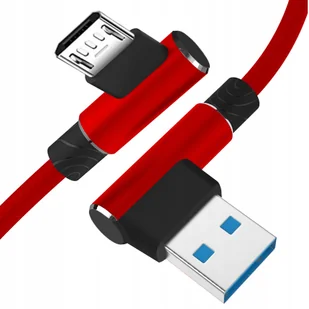 Kabel Micro 2M Kątowy 90° Szybkie Ładowanie Qc 3.0 - Kable USB - miniaturka - grafika 3