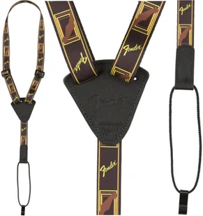Fender blk/ylw/red mono uke strap - Inne akcesoria gitarowe - miniaturka - grafika 1