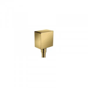 Hansgrohe 26455990 Przyłącze węża FixFit Square złoty - Akcesoria do armatury i ceramiki - miniaturka - grafika 1