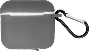 TelForceOne Etui do Airpods Pro szare z haczykiem - Akcesoria do słuchawek - miniaturka - grafika 1