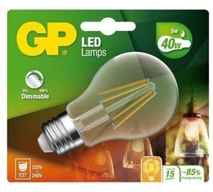 GP Battery GP LED Filament Classic E27 5W 470lm 472111 - Żarówki LED - miniaturka - grafika 1