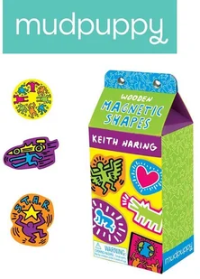 Mudpuppy drewniane magnesy Keith Haring - Układanki dla dzieci - miniaturka - grafika 2