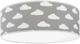 Spotlight Plafon Nubo biało-szara 38 cm E27 - Oprawy, klosze i abażury - miniaturka - grafika 1