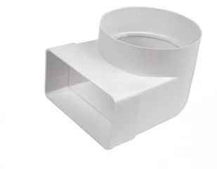 Awenta Kolano łącznikowe 90 stopni 55x110/fi 100 mm - Rury i kanały wentylacyjne - miniaturka - grafika 1