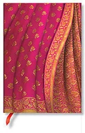 Szkolne artykuły papiernicze - Notes Varanasi Siks And Saris Gulabi Midi Lined - miniaturka - grafika 1
