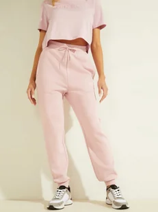 Guess Damskie spodnie dresowe ALENE CUFF LONG PANTS - Spodnie sportowe damskie - miniaturka - grafika 1