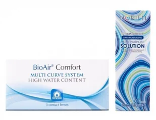 Horien BioAir Comfort 6szt z płynem 500ml - Płyny do soczewek kontaktowych - miniaturka - grafika 1