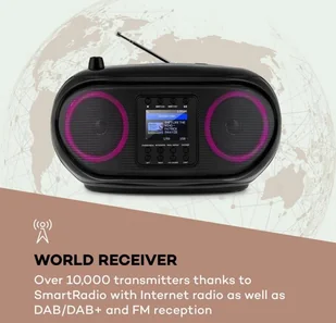 Auna Roadie Smart Czarny (KBB-257-RoadieIR BK) - Radioodtwarzacze - miniaturka - grafika 3