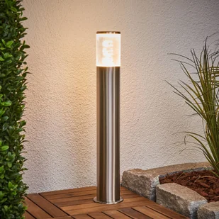 LINDBY Lampa cokołowa LED Belen ze stali szlachetnej - Lampy ogrodowe - miniaturka - grafika 1