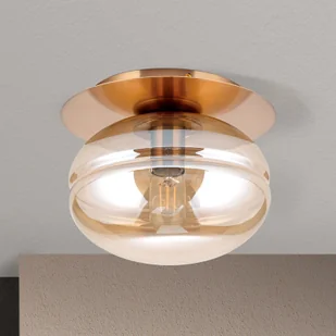 Orion Lampa sufitowa Richard, metal mosiądz, bursztynowa - Lampy sufitowe - miniaturka - grafika 7