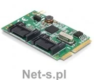 Delock MiniPCIe I/O PCIe 2xSATA 6Gb/s (95233) - Adaptery i przejściówki - miniaturka - grafika 1