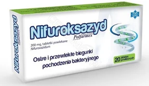 Nifuroksazyd 200 mg x 20 tabl powlekanych (Polfarmex) - Układ pokarmowy - miniaturka - grafika 2