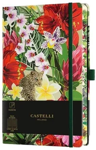 Castelli Notatnik 13x21cm linia Castelli Eden Leopard - Notesy i bloczki - miniaturka - grafika 1