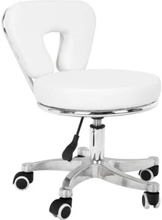 ACTIVESHOP TABORET KOSMETYCZNY DO PEDICURE 9266 BIAŁY - Krzesła i taborety kosmetyczne - miniaturka - grafika 1