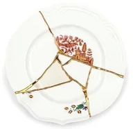 Talerze - Seletti Talerz obiadowy Kintsugi 1 09611 - miniaturka - grafika 1