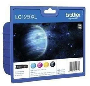 Brother LC-1280 XL Value-Pack BK/C/M/Y LC1280XLVALBPDR - Dodatki do drukarek i skanerów - miniaturka - grafika 1