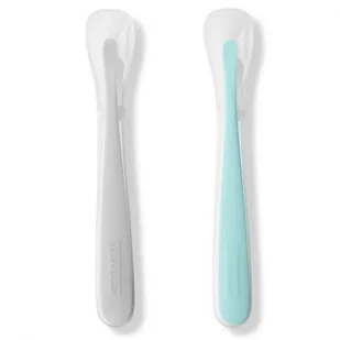 Skip Hop Zestaw łyżeczek Easy-Feed Grey/Soft Teal 252008 - Sztućce dla dzieci - miniaturka - grafika 1