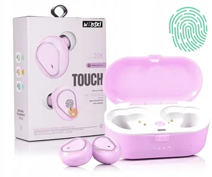 Dotykowe Słuchawki Bezprzewodowe Bluetooth+etui - Akcesoria do słuchawek - miniaturka - grafika 11