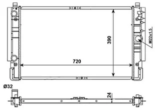 NRF Chłodnica, układ chłodzenia silnika 509515 - Chłodnice - miniaturka - grafika 1