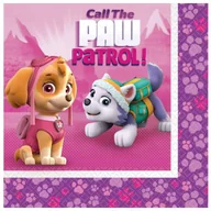 Dekoracje i nakrycia stołu na imprezę - Amscan Serwetki "Paw Patrol Pink", 33 cm, 20 szt 9902612 - miniaturka - grafika 1