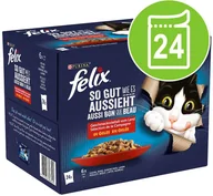Mokra karma dla kotów - Purina Felix Pakiet Fantastic , 48 x 85 g - Mięsne smaki - miniaturka - grafika 1