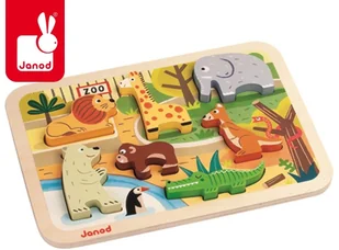 Janod 4507022 - Formen-Puzzle Zootiere - Puzzle - miniaturka - grafika 2