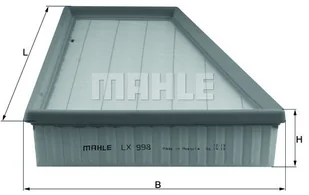 Mahle FILTR POWIETRZA KNECHT LX 999 LX 999 - Filtry powietrza - miniaturka - grafika 2