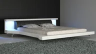 Łóżka - Estilo Łóżko tapicerowane Soul Led skóra naturalna 180x200 - miniaturka - grafika 1