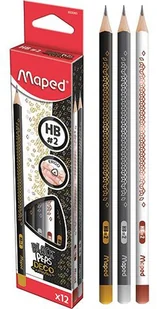 Maped OŁÓWEK MAPED Black Peps  DECO HB - Ołówki - miniaturka - grafika 1