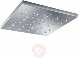 Trio Leuchten Lampa sufitowa LED Titus chrom 75x75 cm - Lampy sufitowe - miniaturka - grafika 4