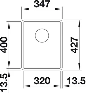Blanco SUBLINE 320-F kawowy 523421 - Zlewozmywaki - miniaturka - grafika 3