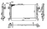 Chłodnice - NRF Chłodnica, układ chłodzenia silnika 54753A - miniaturka - grafika 1
