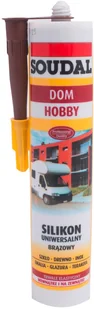 Soudal Silikon uniwersalny 280 ml brązowy - Silikony - miniaturka - grafika 1