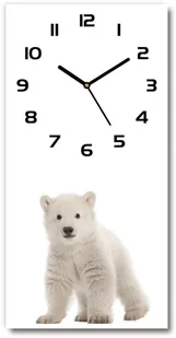 Nowoczesny zegar ścienny Miś polarny - Zegary - miniaturka - grafika 1