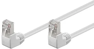 Kabel Lan Patchcord Cat 5E F/utp 2x90 Biały 0,5m - Patchcordy - miniaturka - grafika 2