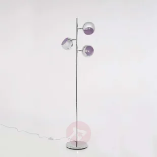 KARE 3-punktowa lampa stojąca CALOTTA styl retro chrom - Lampy stojące - miniaturka - grafika 1