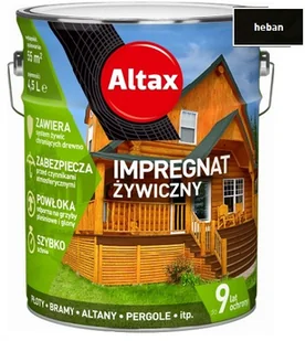 Altax impregnat $71ywiczny, heban, 4.5l - Farby i impregnaty do drewna - miniaturka - grafika 1